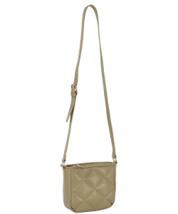 Quilted Puffy Crossbody Bag HGE-0150 SAGE